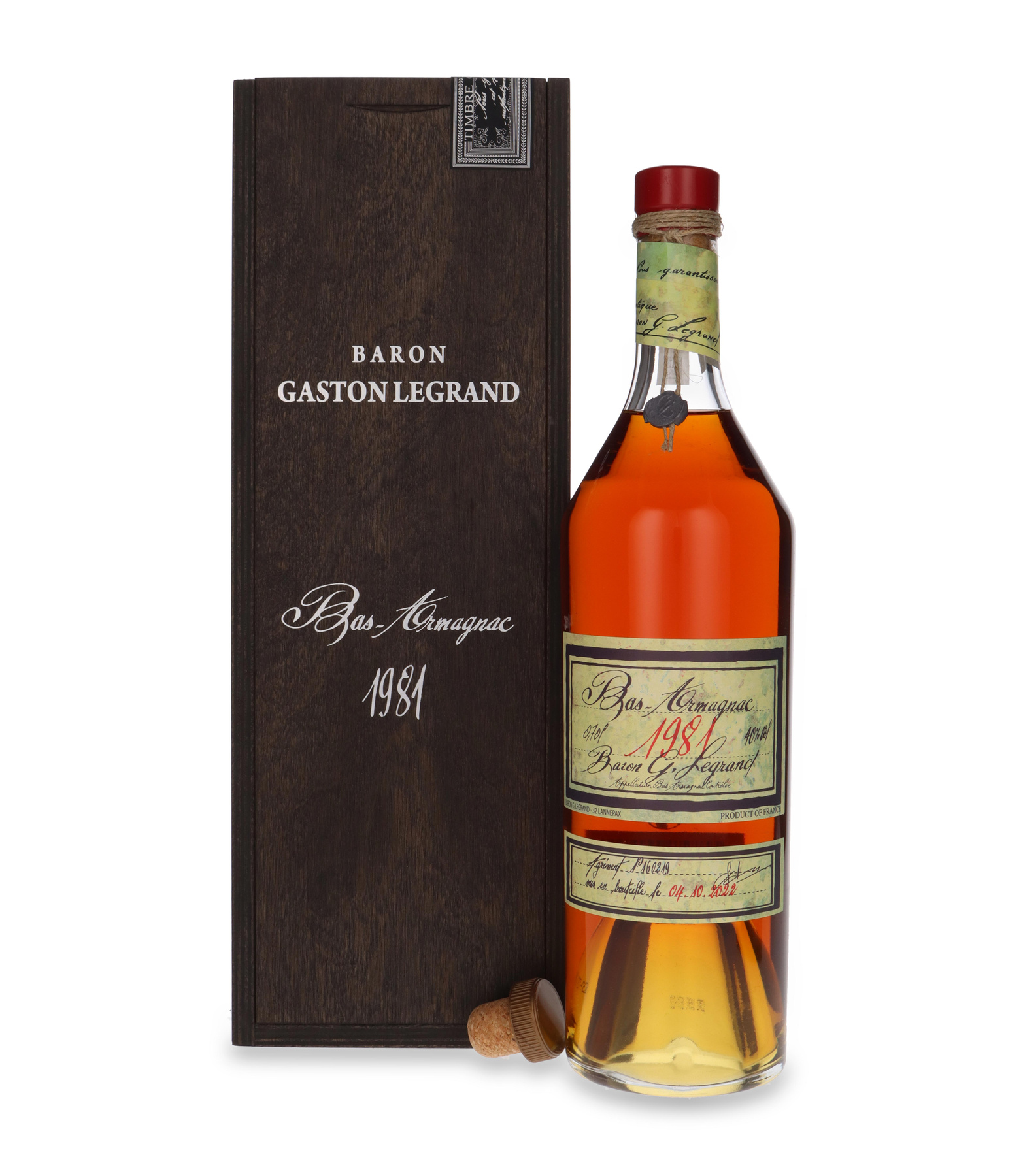 古酒1969 Baron Gaston Legrand Armagnac Baron Gaston Legrand 1981 (Bottled 2022) / 40% / 0,7l