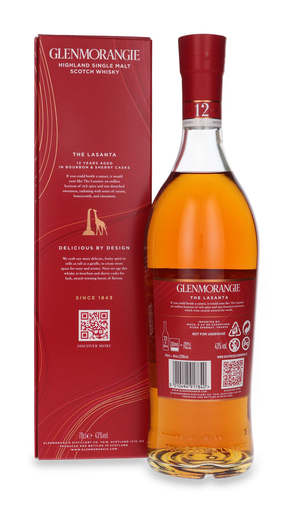 Glenmorangie Lasanta 12-year-old, Bourbon &amp; Sherry Casks / 43% / 0.7l