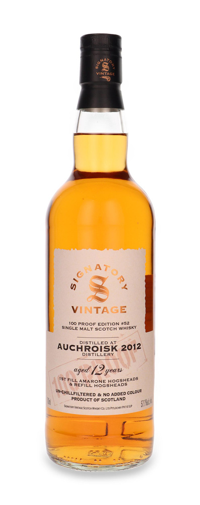 Auchroisk 12-letni 100 PROOF Edition # 52 Signatory Vintage / 57,1% / 0,7l