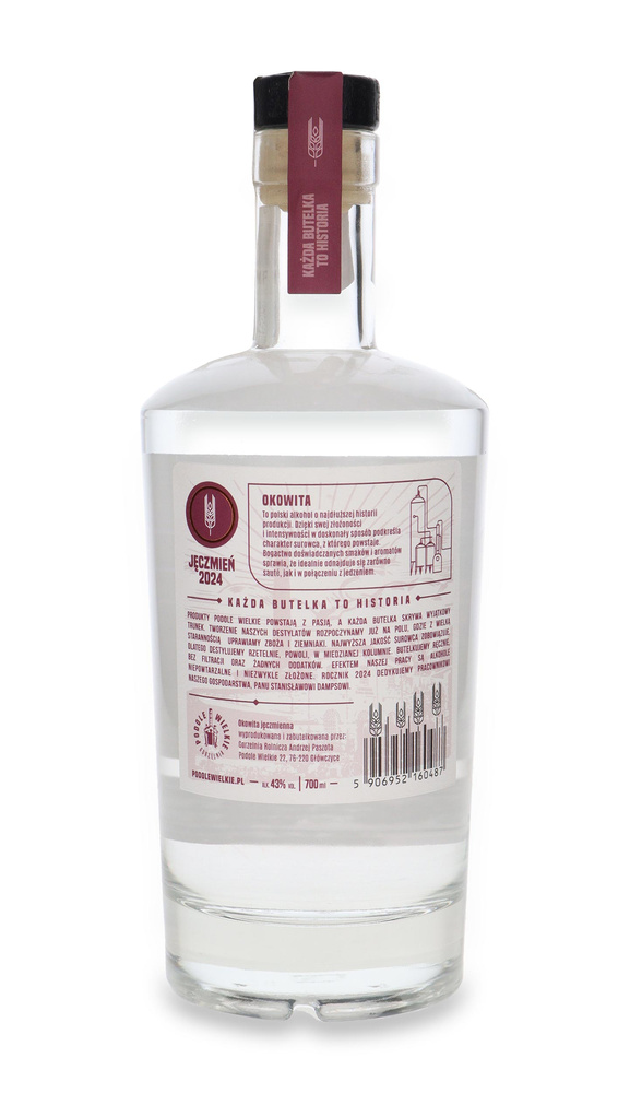 Okowita Podole Wielkie Jęczmień Concerto 2024 / 43% / 0,7l