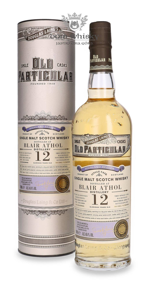 Blair Athol 12-year-old (D.2008, B.2021) Douglas Laing's Old Particular / 48.4%/ 0.7l