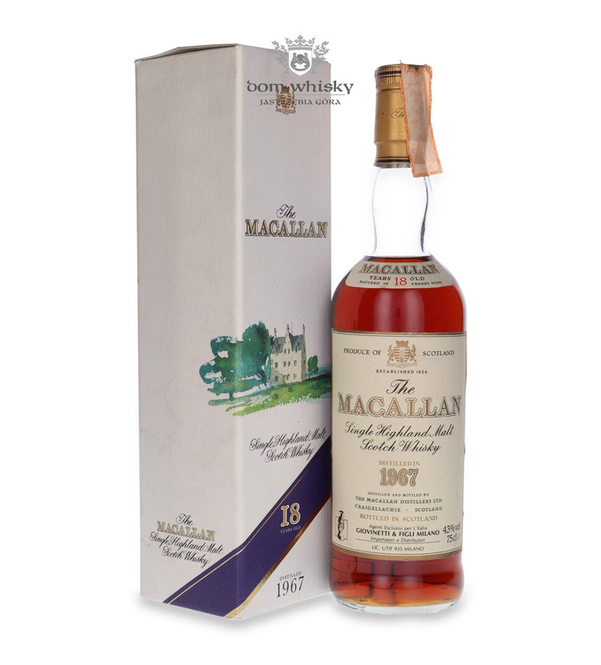 Macallan 18-letni (Distilled 1967) Sherry Wood / 43% / 0,75l