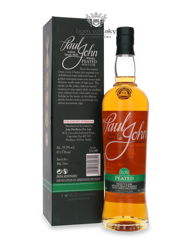 Paul John Peated Select Cask / 55.5%/ 0.7l