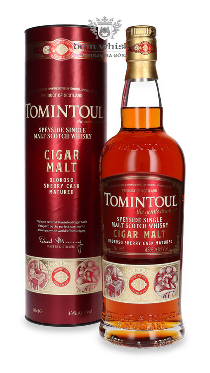 Tomintoul Cigar Malt Oloroso Sherry Cask Matured / 43%/ 0,7l	