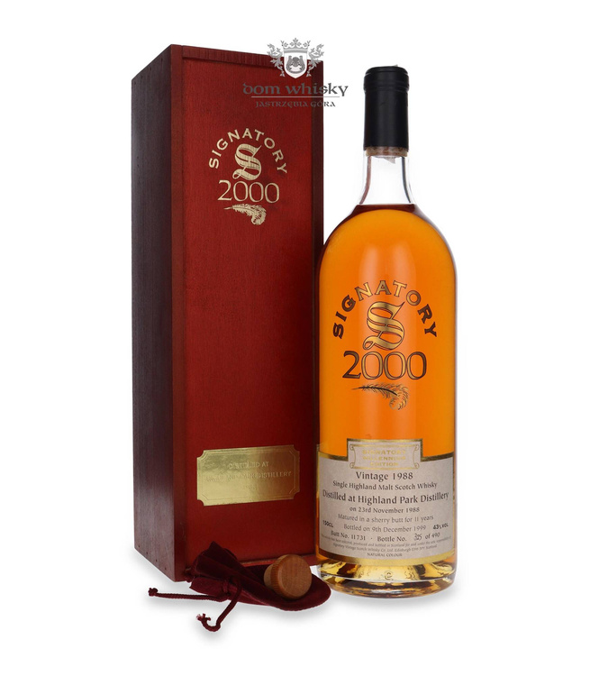 Highland Park 11-letni (D.1988, B.1999) Millenium Edition Signatory Vintage / 43%/1,5l