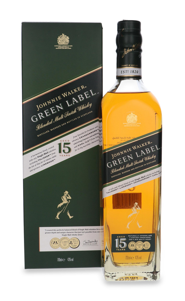 Johnnie Walker Green Label 15-year-old Blended Malt / 43% / 0.7l