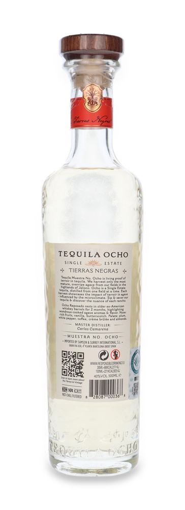 Tequila Ocho Reposado Tierras Negras 2024 / 40% / 0,5l