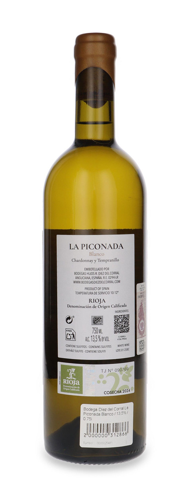 Bodega Díez del Corral La Piconada Blanco / 13,5% / 0,75l