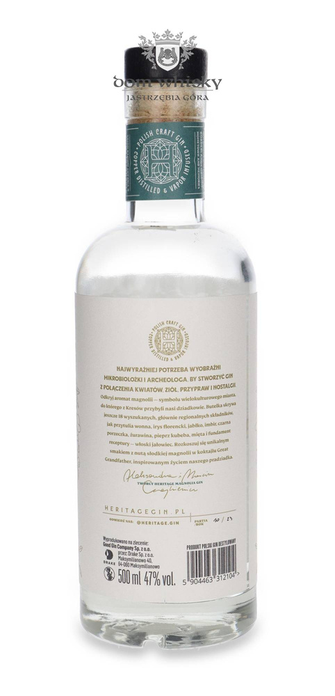 Heritage Magnolia Gin / Poland / 47% / 0.5l