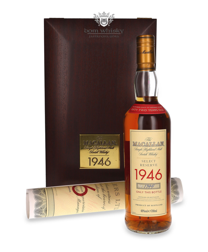 Macallan 1946 Select Reserve 52-letni Sherry Wood / 40%/ 0,7l