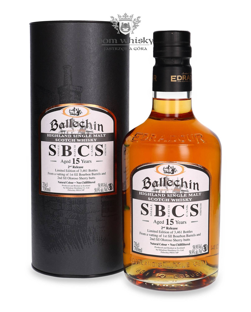 Ballechin 15-letni Cask Strength, 2nd Release / 58,9%/ 0,7l