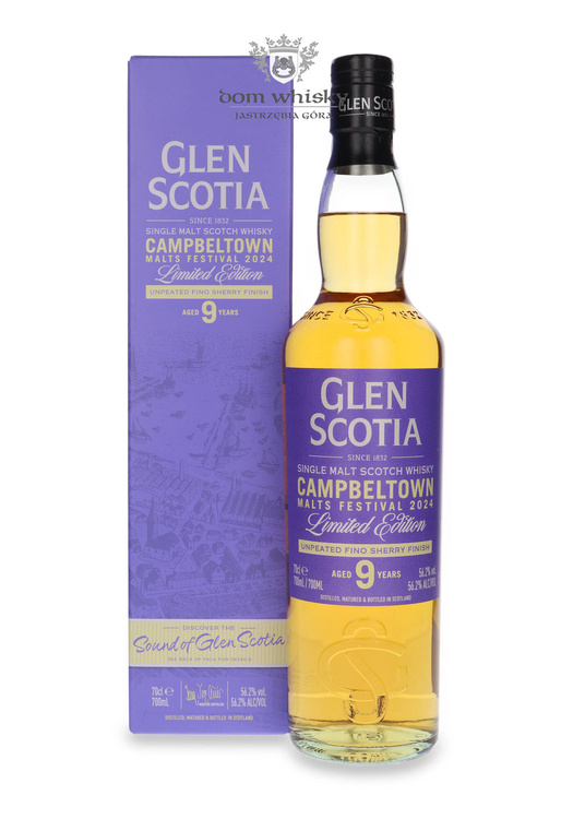 Glen Scotia 9-letnia Sherry Cask Finish, 2024 Campbeltown Malts Festival / 56,2%/ 0,7l