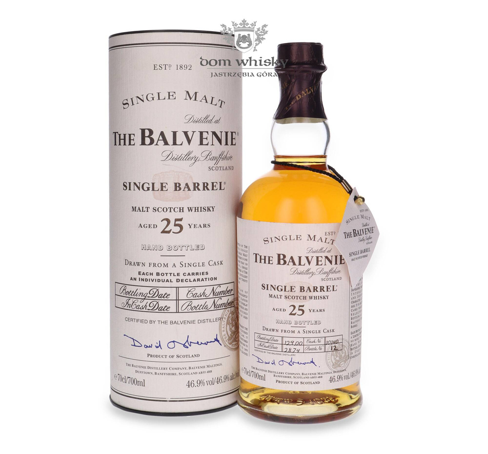 Balvenie 25-letni Single Barrel #10140 (D.1974, B.2000) / 46,9% / 0,7l