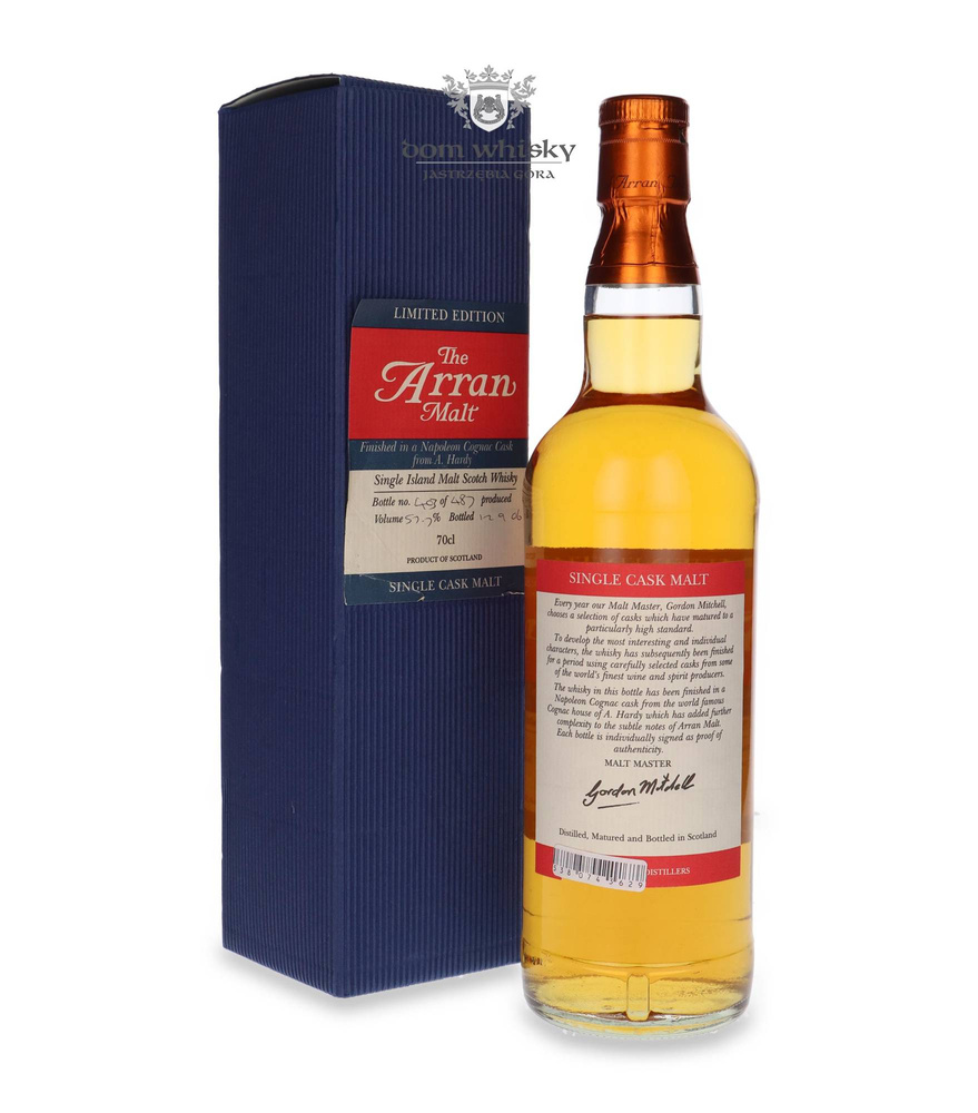 Arran Finished in a Napoleon Cognac Cask from A. Hardy / 57.7% / 0.7l