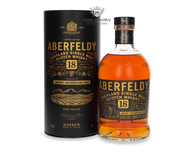 Aberfeldy 18-letni Finished in Cabernet Sauvignon Wine Casks / 43% / 0,7l