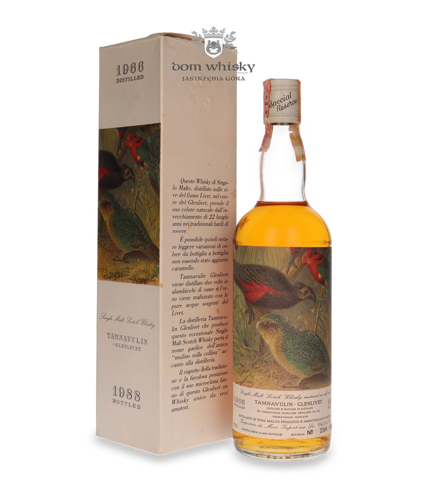 Tamnavulin-Glenlivet 1966 (Bottled 1988) Moon Import, The Birds / 45% / 0.7l