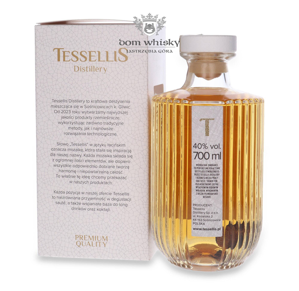 Wódka Tessellis Oak Embrace Vodka /bez opakowania / 40% / 0,7l
