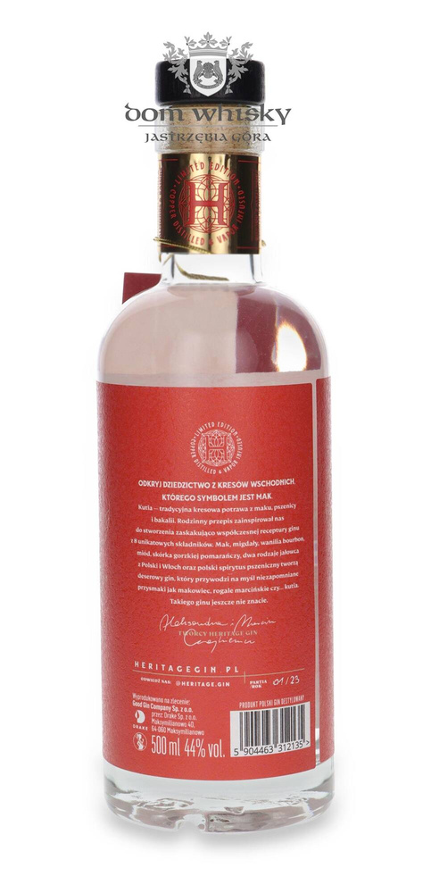 Heritage Kutia Gin / Poland / 44% / 0.5l