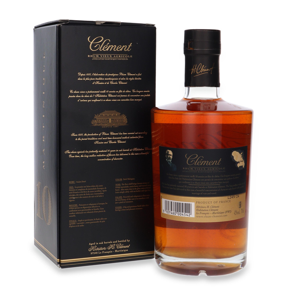Clement Clement Rum Vieux Agricole, 10 years old / 42% / 0.7l