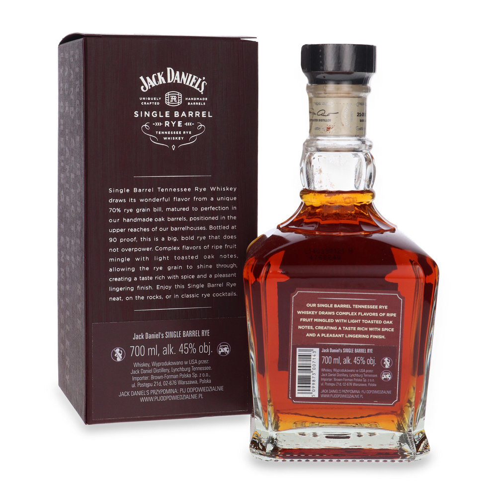 Jack Daniel's Single Barrel Rye / 45% / 0,7l