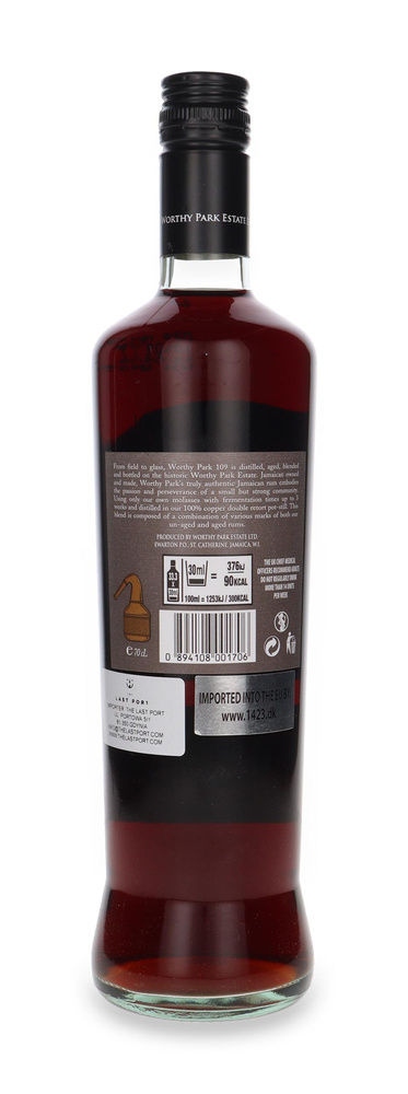 Worthy Park 109 Dark Jamaica Rum / 54,5% / 0,7l