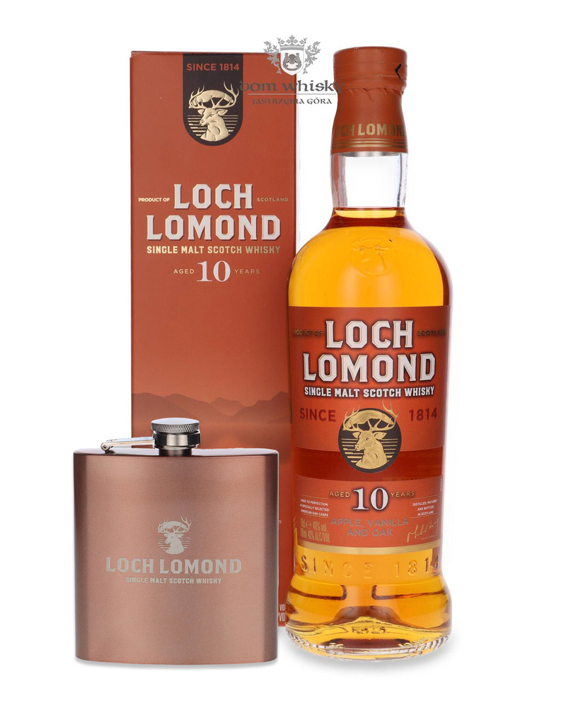 Loch Lomond 10-letni / 40%/ 0,7l + piersiówka