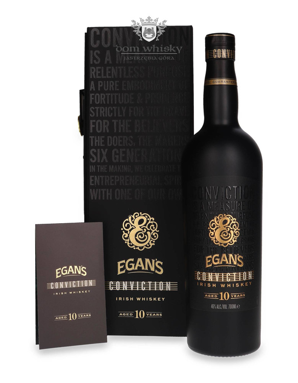 Egan’s Conviction 10-letni Finished in XO Cognac Barrels / 46%/ 0,7l	