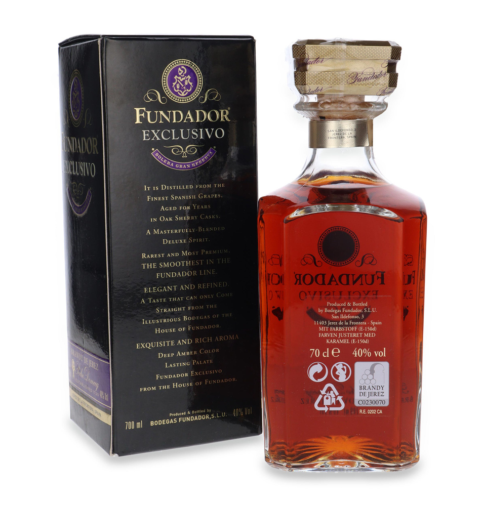 Fundador Exclusivo Brandy de Jerez Solera Gran Reserva / 40% / 0,7l