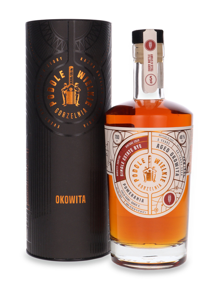 Okowita Podole Wielkie Żyto 5-letni Ex-Tokaj Cask 2025 /Tuba/ 48% / 0,7l