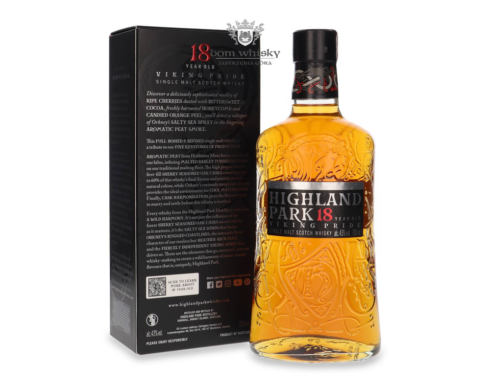 Highland Park 18-letni Viking Pride / 43% / 0,7l + 4 podkładki w prezencie!