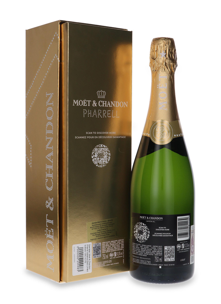 Szampan Moet & Chandon Pharrell Williams Gold Limited Edition/ 13% / 0,75l