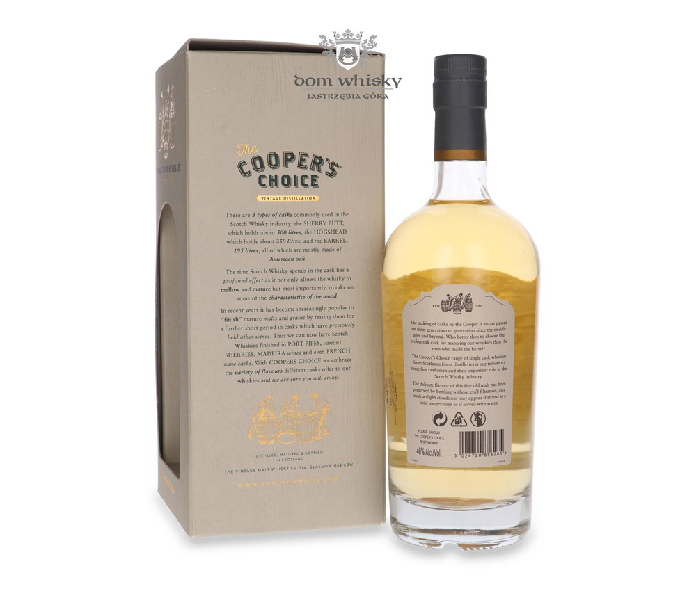 Laggan Mill 7-year (D.2009, B.2017) The Secret Islay The Cooper's Choice / 46% / 0.7l