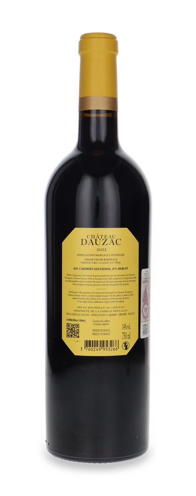 Chateau Dauzac Margaux Grand Cru Classe 2022 /14% / 0,75l