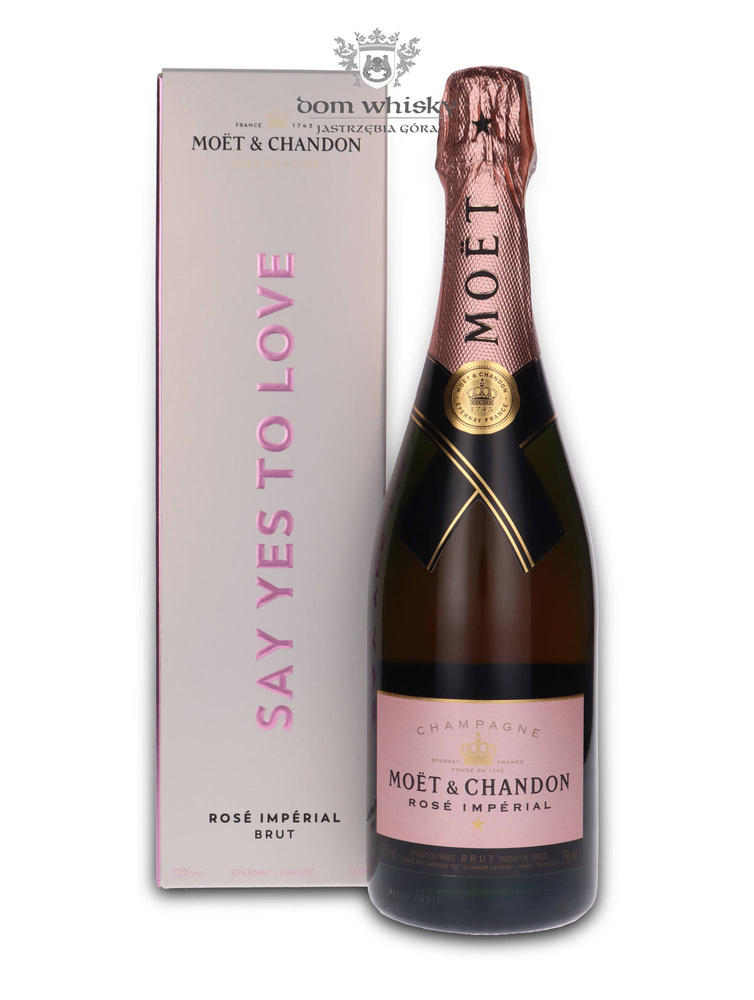 Moet &amp; Chandon Rose Imperial "Say Yes To Love" champagne / 12% / 0.75l
