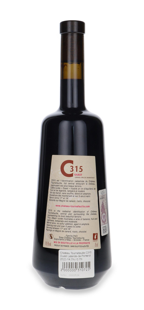 Chateau Tournefeuille C315 Ouest Lalande-de-Pomerol 2022 /14,5% / 0,75l