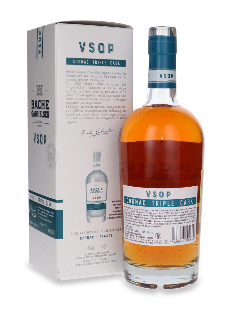 Cognac Bache Gabrielsen VSOP Triple Cask /bez opakowania/ 40% / 0,7l