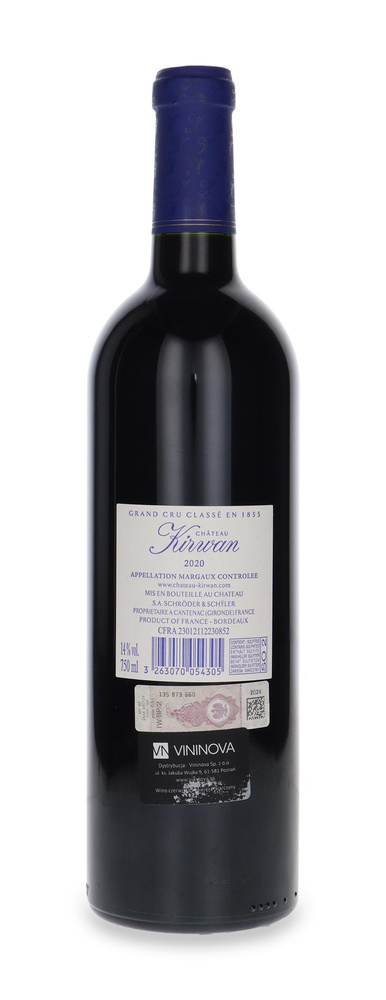 Chateau Kirwan Margaux 2020 / 14% / 0,75l