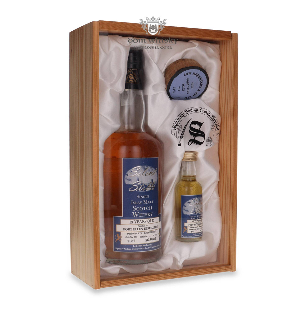 Port Ellen 18-year-old (D.1979, B.1997) Silent Stills, Signatory Vintage + miniature/ 56.3%/ 0.7l