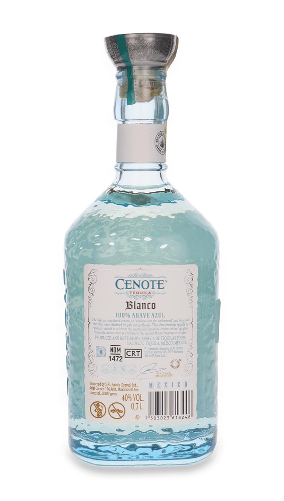 Tequila Cenote Blanco 100% Agave Azul / 40% /0,7l