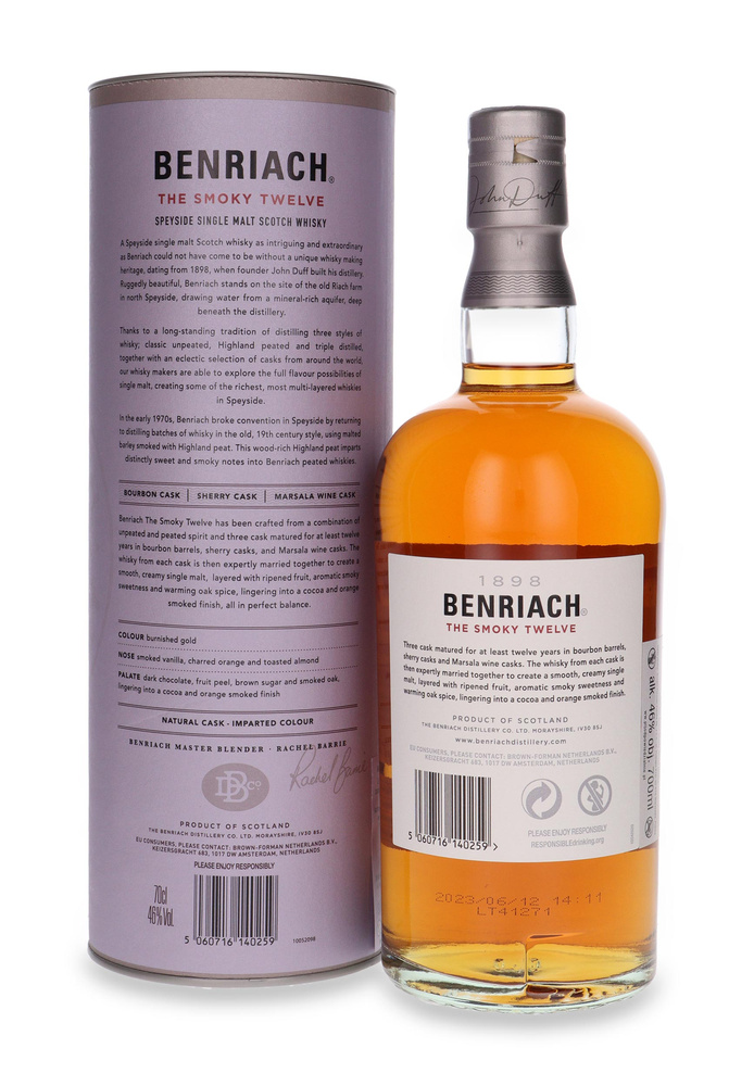 BenRiach The Smoky Twelve 12-letni / 46%/ 0,7l