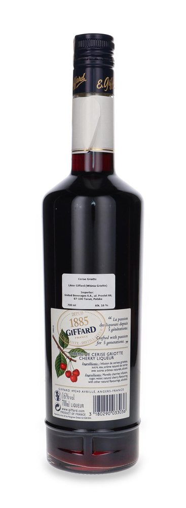 Giffard Crème de Cerise Griotte (Griotte cherry) bar liqueur /16%/0.7l