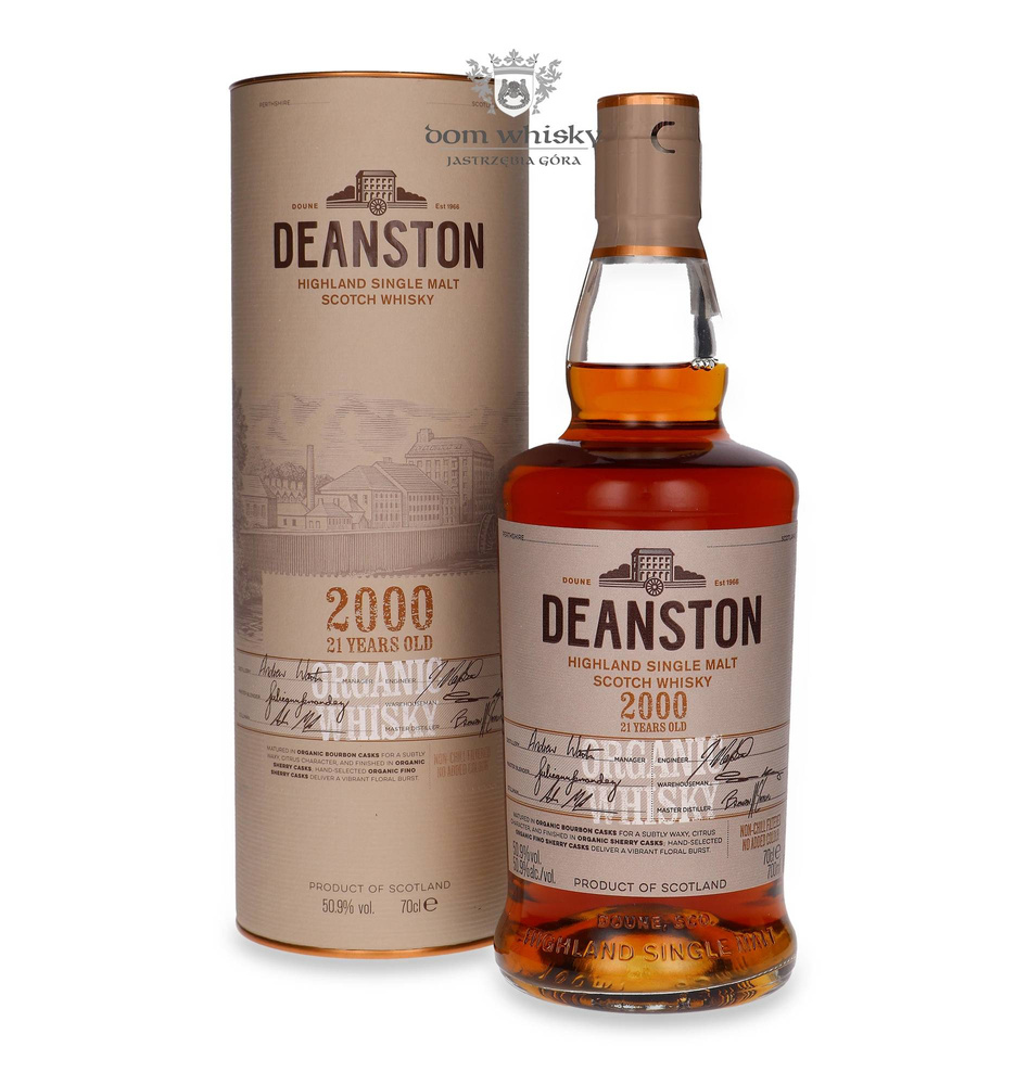 Deanston Organic 21-year-old (D.2000, B.2022) Finished in Organic Sherry Casks / 50.9%/ 0.7l