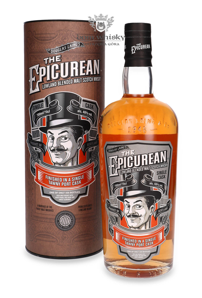 The Epicurean Lowland Blended Malt Finished in Tawny Port Cask / 48% / 0.7l
