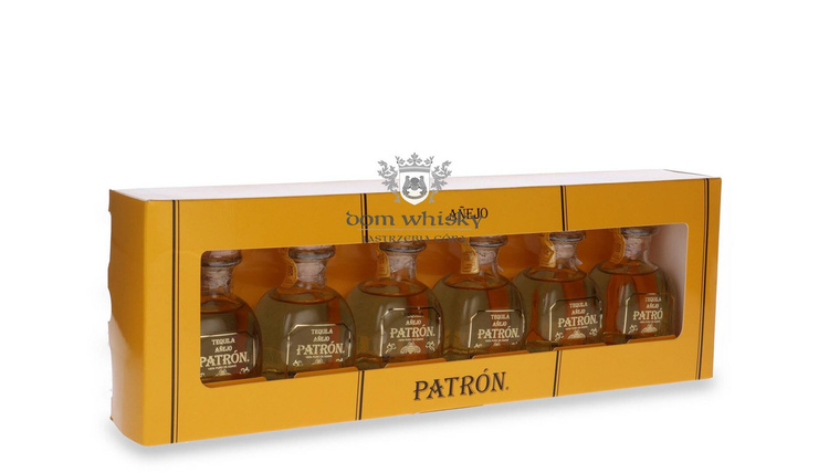 Patron Anejo 100% Agave zestaw 6x 0,05l / 40% /0,3l