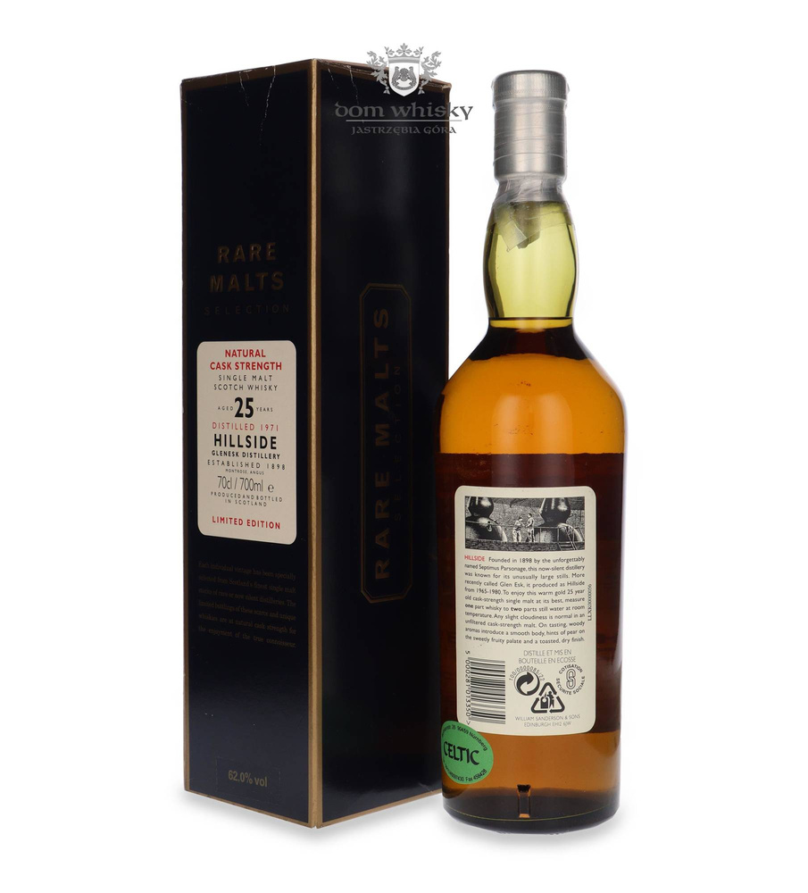 Hillside (Glenesk) 25-year-old (D.1971 B.1997) Rare Malts/ 62%/0.7l