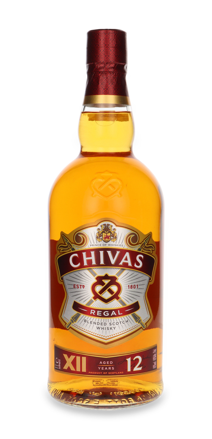 Chivas Regal 12 Year Old Blended Scotch Whisky 40% 1.0l
