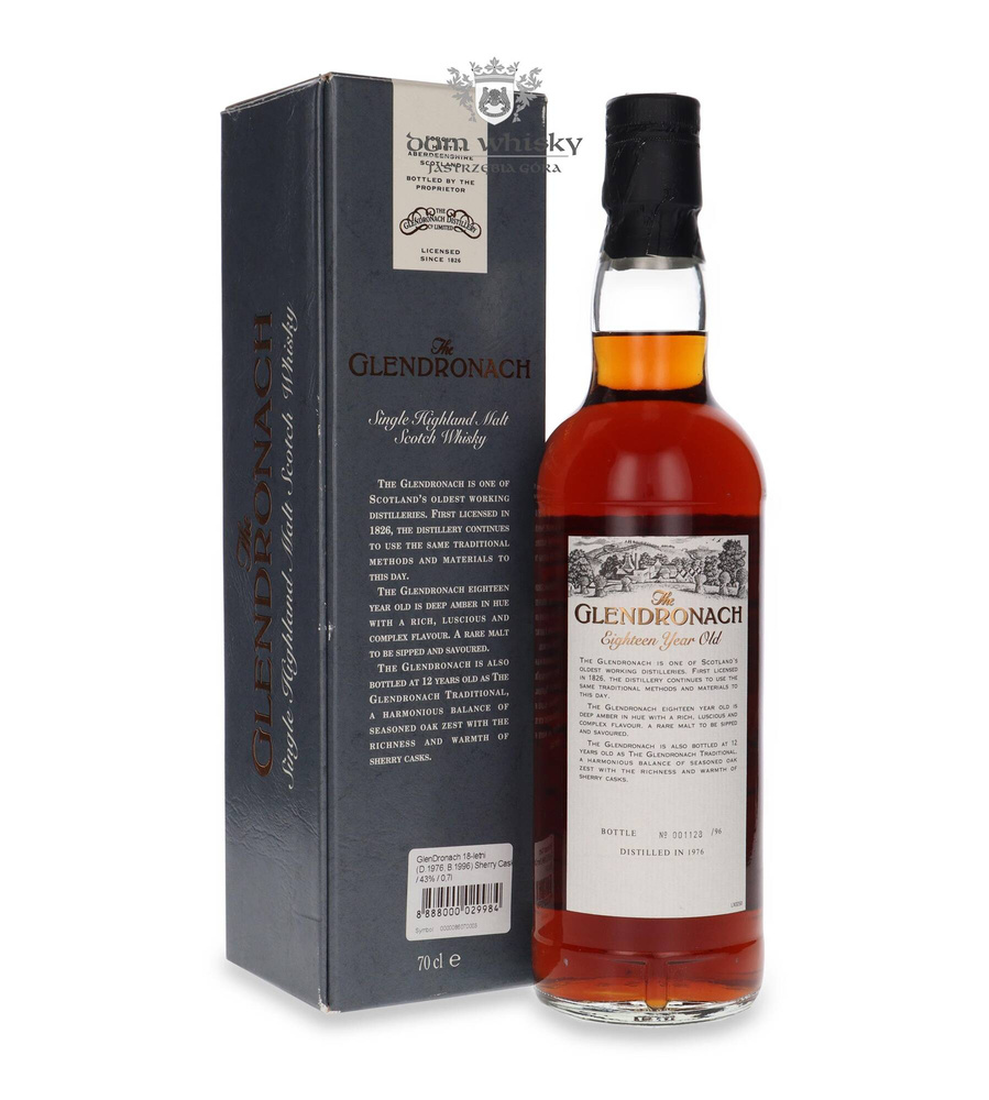 GlenDronach 18-year-old (D.1976, B.1996) Sherry Cask / 43% / 0.7l