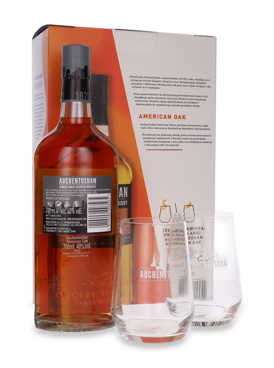 Auchentoshan American Oak + 2 szklanki / 40% / 0,7l