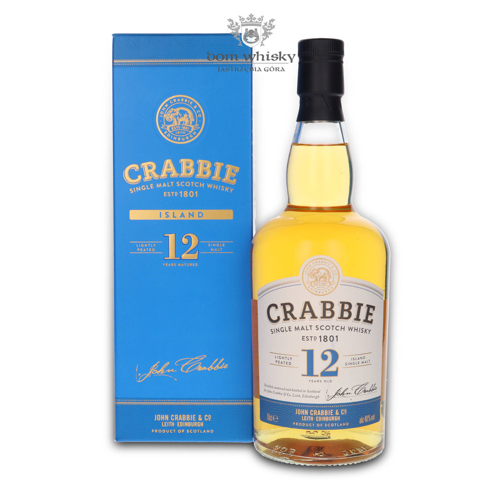 Crabbie 12 Year Old Island Single Malt Whiskey Lightly Peated / 40% / 0.7l