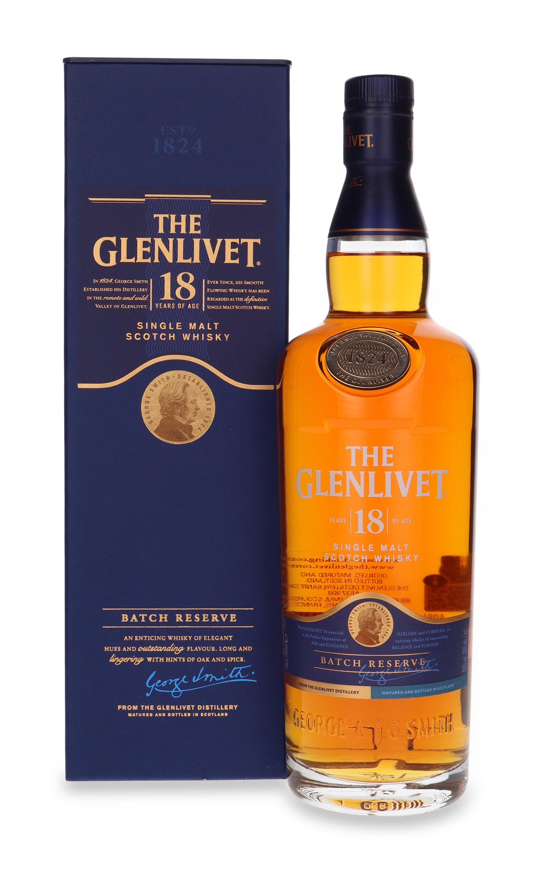 THE GLENLIVET 18年 バッチリザーブ The Glenlivet 18-letni Single Malt Whisky 0,7l 40% | Szkocja